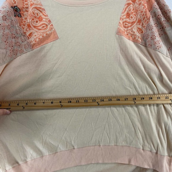 Luxury boho indie core gypsy festival Free People Feelin It Top Sz Small NWT - Picture 5 of 8